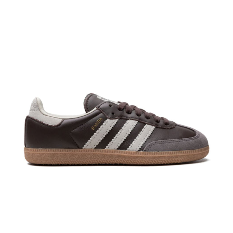 adidas Samba Dark Brown Off White Stripes Sneakers