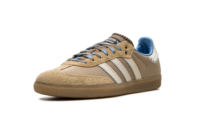 adidas Samba Wales Bonner Taupe Blue Casual Sneakers