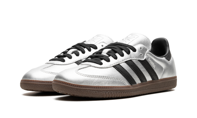 adidas Samba OG Silver Black Casual Sneakers