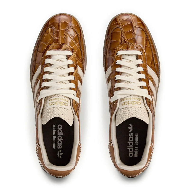 adidas Samba Wales Bonner Brown Croc Embossed Casual Sneakers