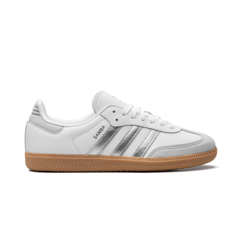 adidas Samba White Silver Metallic Casual Sneakers