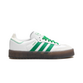 adidas Samba Leather & Suede Platform Sneakers - White/Green