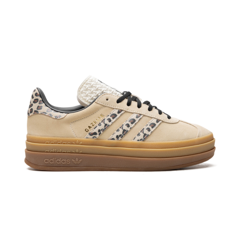 adidas Originals Gazelle Bold Platform Sneakers - Beige Leopard Print