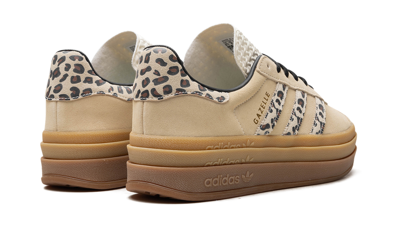 adidas Originals Gazelle Bold Platform Sneakers - Beige Leopard Print