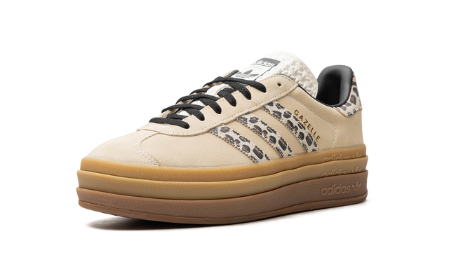 adidas Originals Gazelle Bold Platform Sneakers - Beige Leopard Print