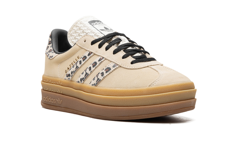 adidas Originals Gazelle Bold Platform Sneakers - Beige Leopard Print