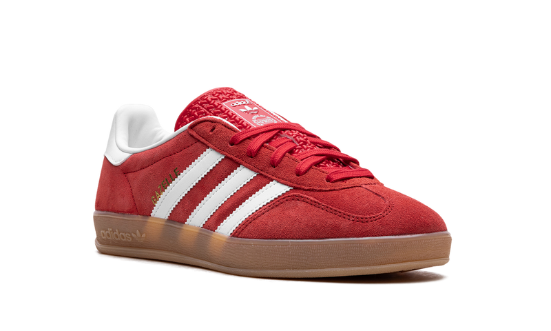 adidas Originals Gazelle Indoor Sneakers - Red/White Gum Sole