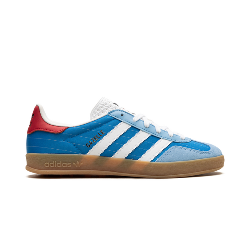 adidas Originals Gazelle Indoor Sneakers - Blue/Red Gum Sole