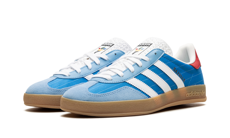 adidas Originals Gazelle Indoor Sneakers - Blue/Red Gum Sole