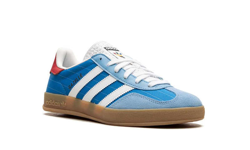 adidas Originals Gazelle Indoor Sneakers - Blue/Red Gum Sole