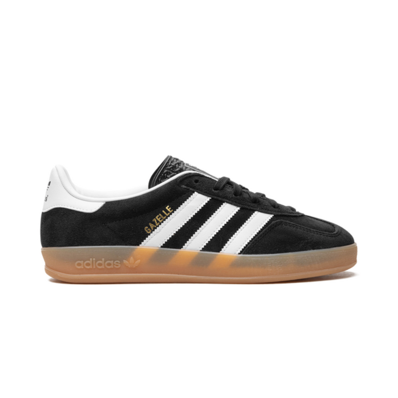 adidas Originals Gazelle Indoor Sneakers - Black/White Gum Sole