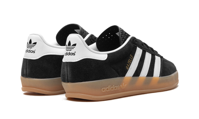 adidas Originals Gazelle Indoor Sneakers - Black/White Gum Sole
