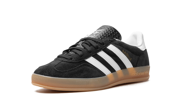 adidas Originals Gazelle Indoor Sneakers - Black/White Gum Sole
