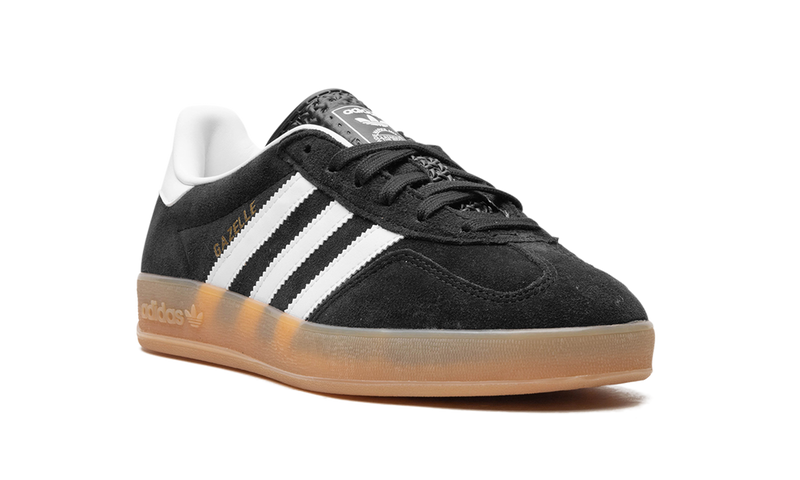 adidas Originals Gazelle Indoor Sneakers - Black/White Gum Sole