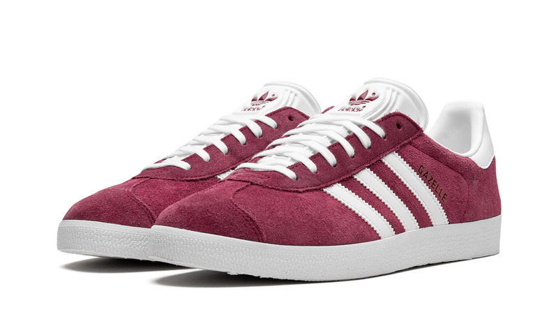 adidas Originals Gazelle Suede Sneakers - Burgundy/White