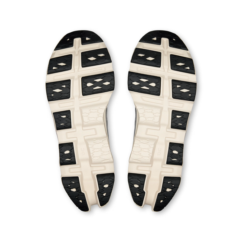 On Cloudmonster Mesh Running Shoes - Grey/Cream