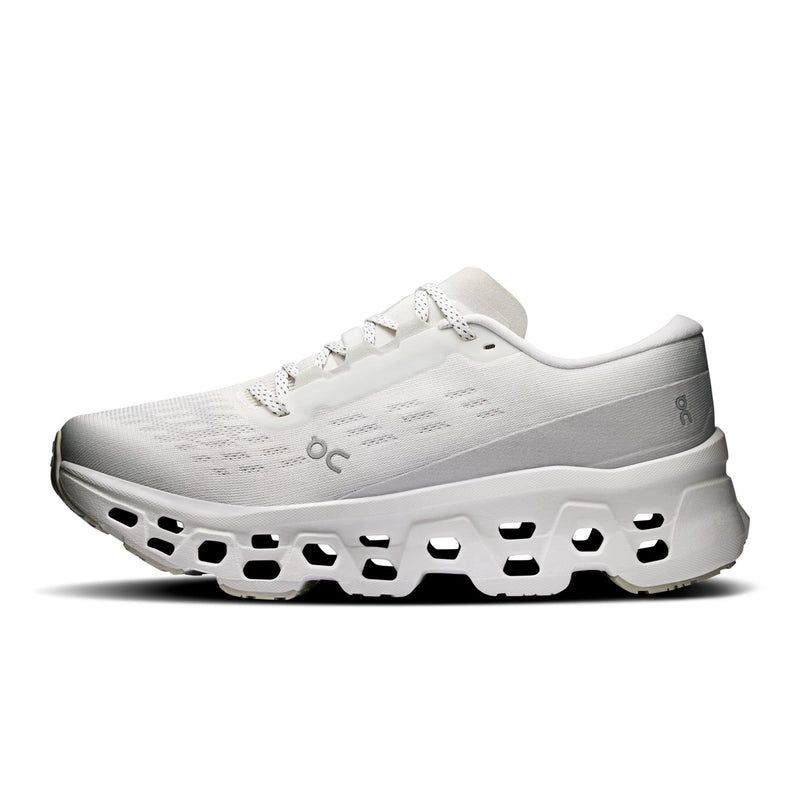 On Cloudmonster Mesh Running Shoes - All White