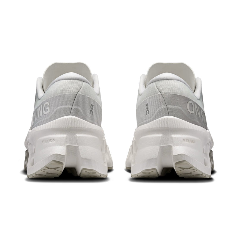 On Cloudmonster Mesh Running Shoes - All White