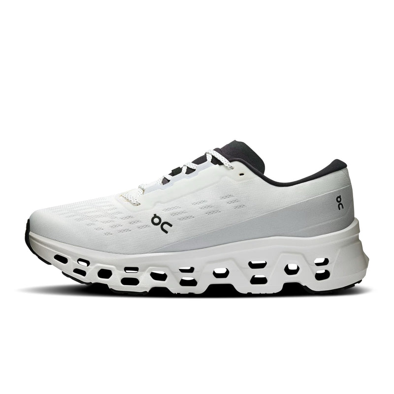 On Cloudmonster Mesh Running Shoes - White/Black