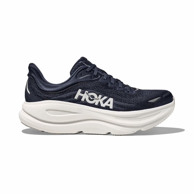 HOKA Bondi 9 Mesh Running Shoes - Navy/White