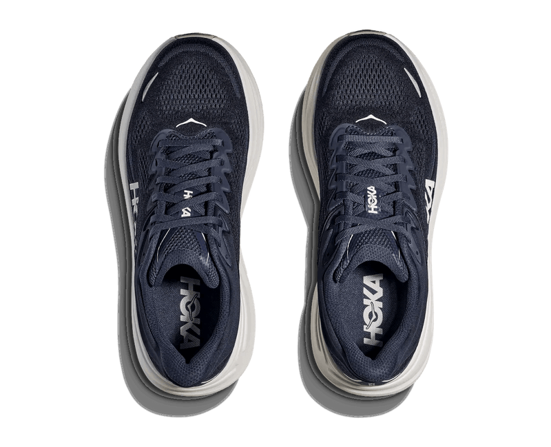 HOKA Bondi 9 Mesh Running Shoes - Navy/White
