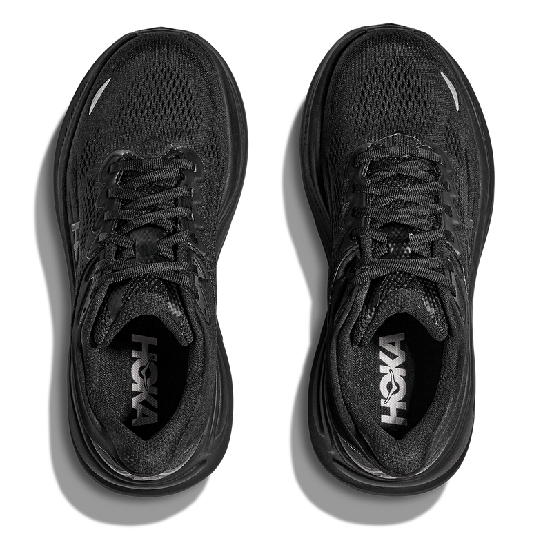 HOKA Bondi 9 Mesh Running Shoes - All Black