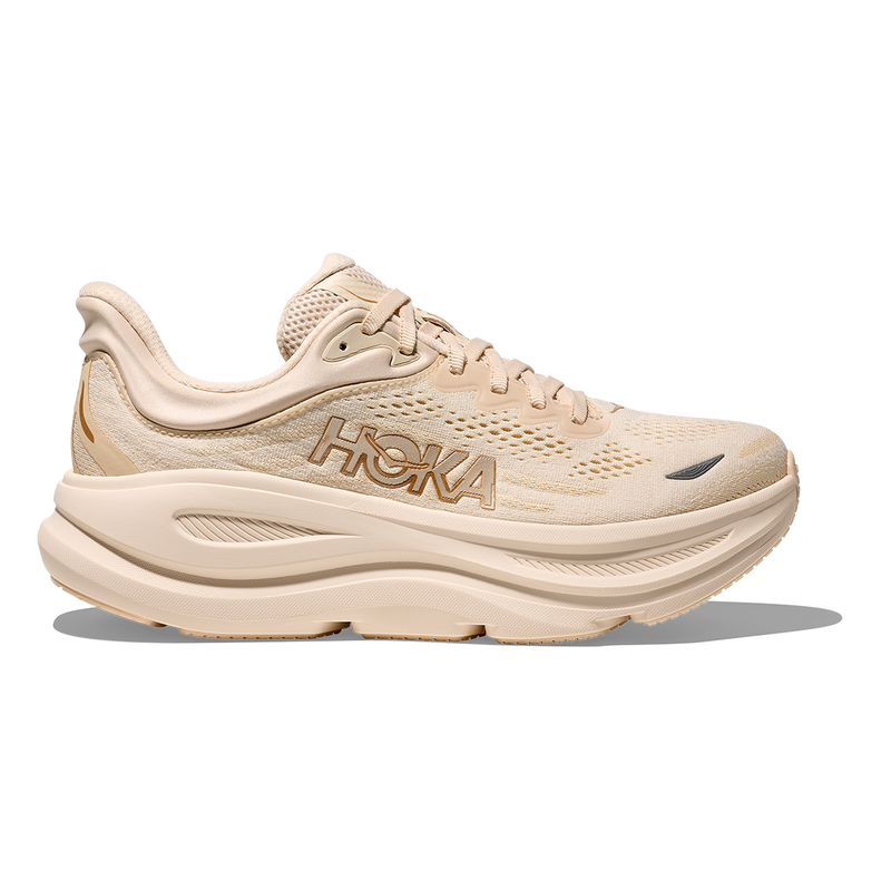 HOKA Bondi 9 Mesh Running Shoes - Cream