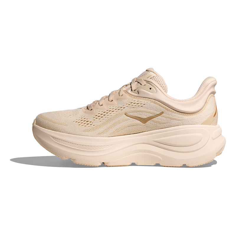 HOKA Bondi 9 Mesh Running Shoes - Cream