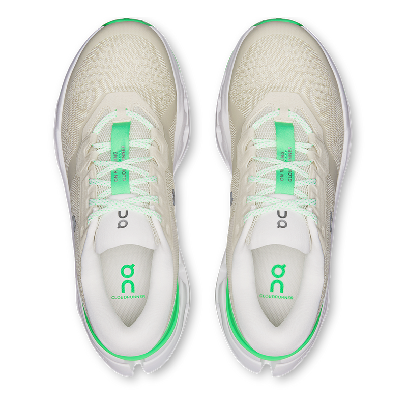 On Cloudrunner 2 Mesh Running Shoes - Cream/Green