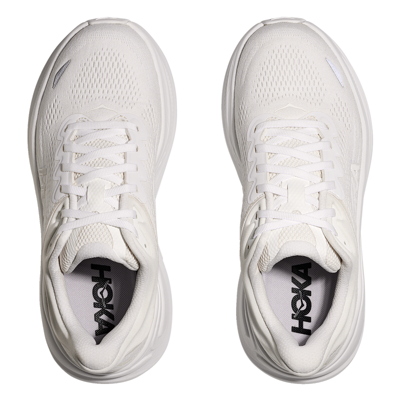 HOKA Bondi 9 Mesh Running Shoes - All White