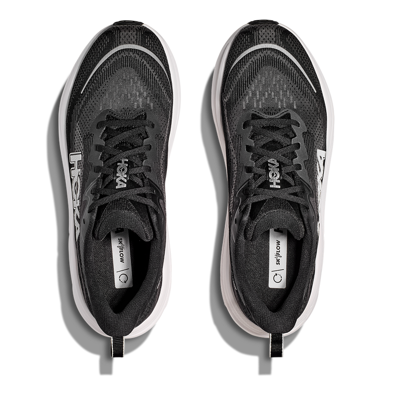 HOKA Skyflow Mesh Running Shoes - Black/White