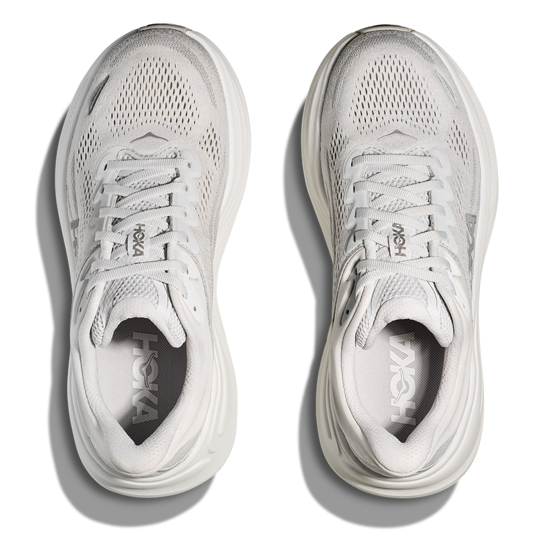 HOKA Bondi 9 Mesh Running Shoes - Off-White