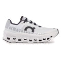 On Cloudmonster White Black Mesh Running Sneakers