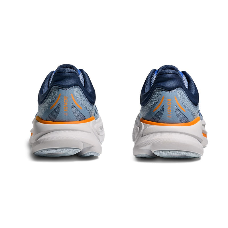 HOKA Bondi 9 Stone Blue Mesh Running Sneakers