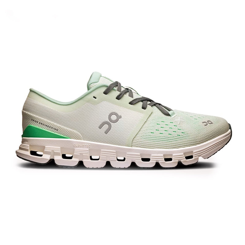On Cloud X Cream Mint Mesh Training Sneakers