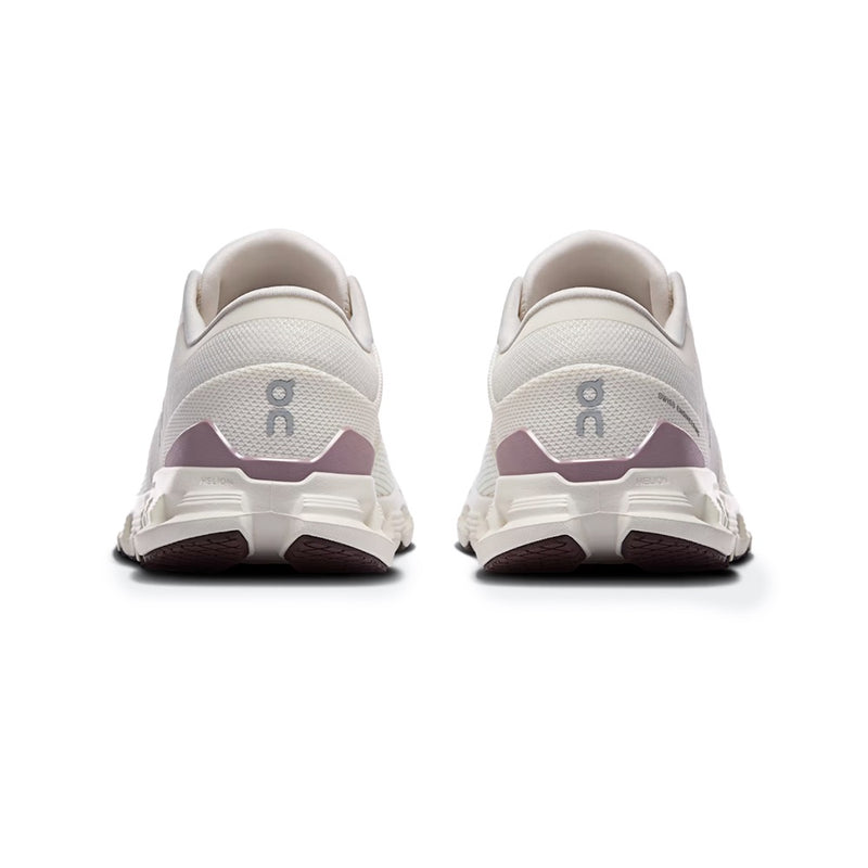 On Cloud X Ivory Fig Mesh Training Sneakers
