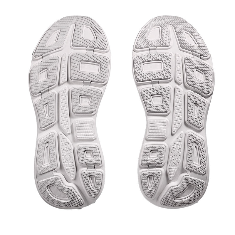 HOKA Bondi 9 White Iridescent Mesh Road Running Shoes
