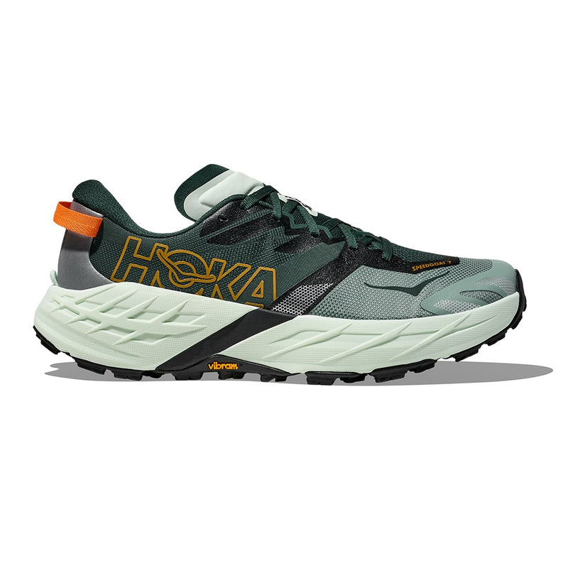 HOKA Speedgoat 7 Dark Green Mesh Trail Running Shoes
