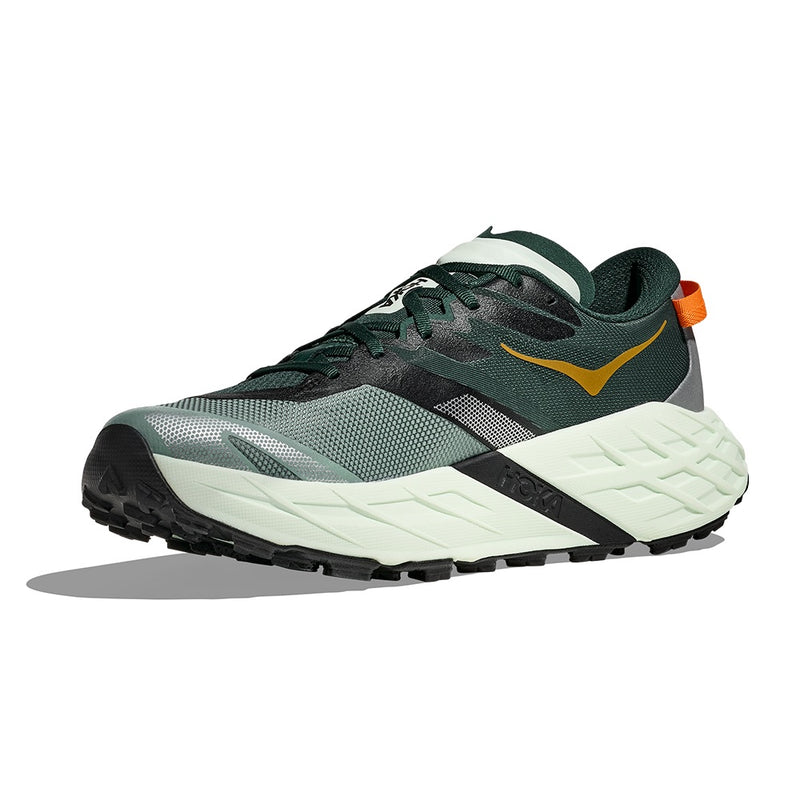HOKA Speedgoat 7 Dark Green Mesh Trail Running Shoes