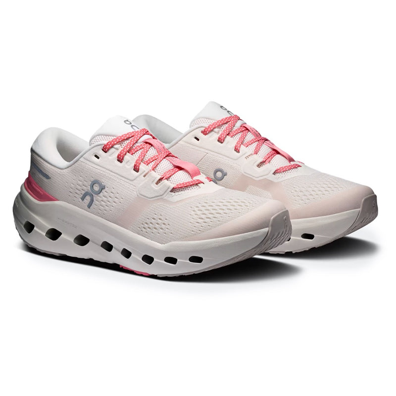On Cloudrunner 4 Ivory Pink Mesh Road Running Shoes