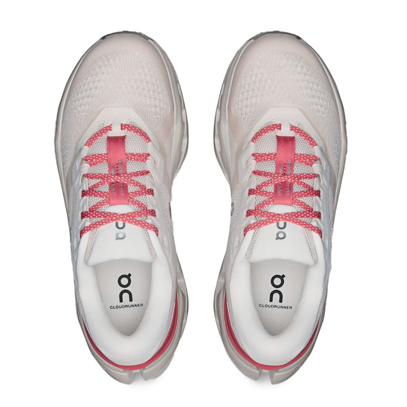 On Cloudrunner 4 Ivory Pink Mesh Road Running Shoes