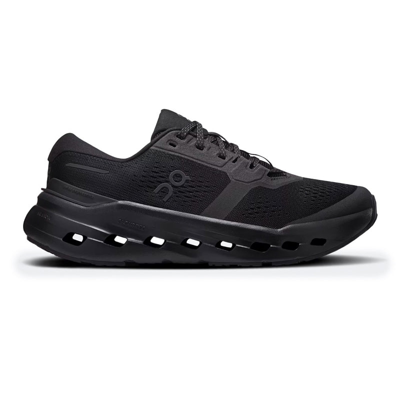 On Cloudrunner 4 All Black Mesh Road Running Sneakers