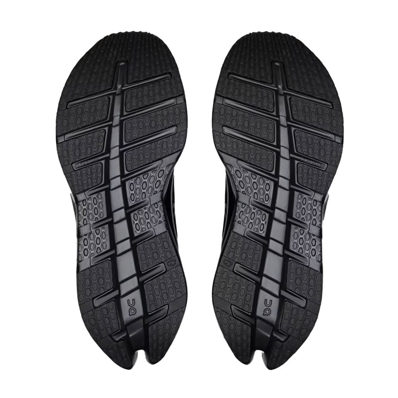 On Cloudrunner 4 All Black Mesh Road Running Sneakers