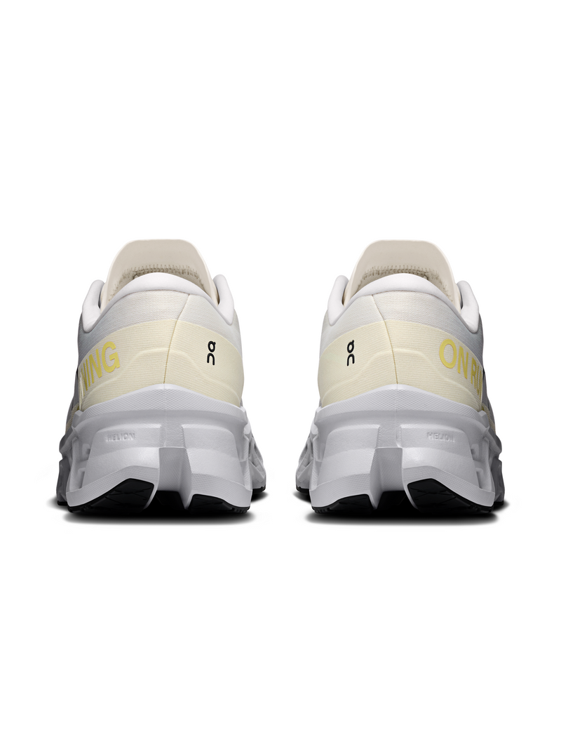 On Cloudmonster Cream Yellow Mesh Running Shoes